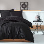 Постельное белье Meriset Elite Сатин страйп Black 