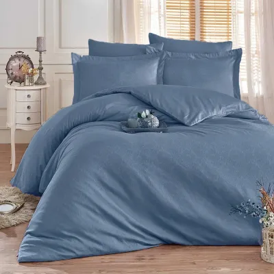 Постельное белье Meriset Сатин жаккард Indigo Damask Meriset - 1