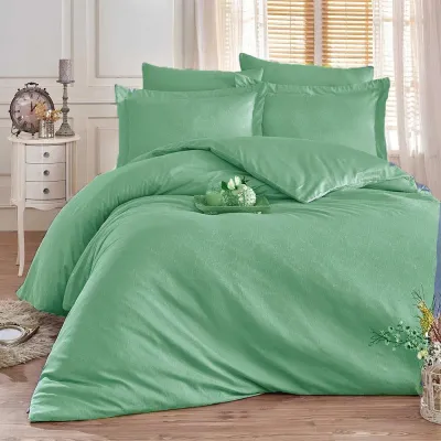 Постельное белье Meriset Сатин жаккард Green Fog Damask Meriset - 1