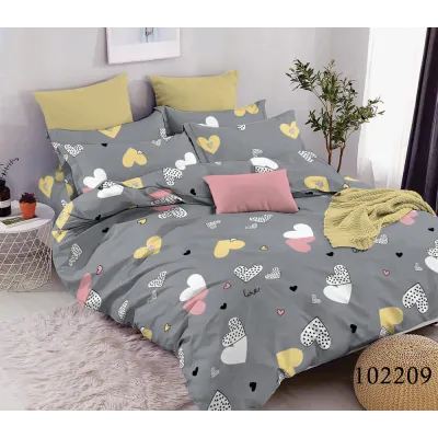 Постельное белье Selena Бязь люкс Сердца Grey 102209 Selena - 1