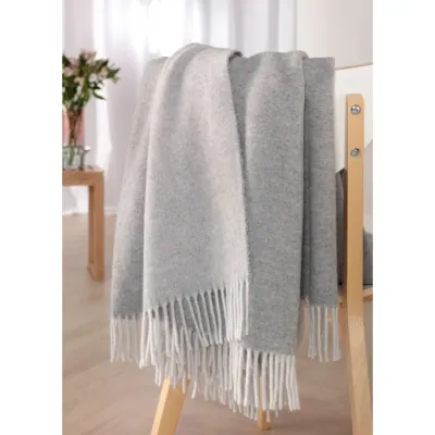 Плед шерстяной Biederlack Plaid Plaid Silver-Stone Biederlack - 1