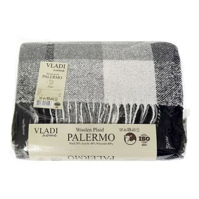 Плед Vladi Palermo (08/PICTOR бел-дым-св.антр) Vladi - 1