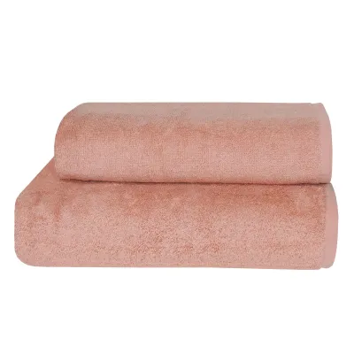 Махровий рушник Parisa Flat Cotton персиковий Parisa Home - 1