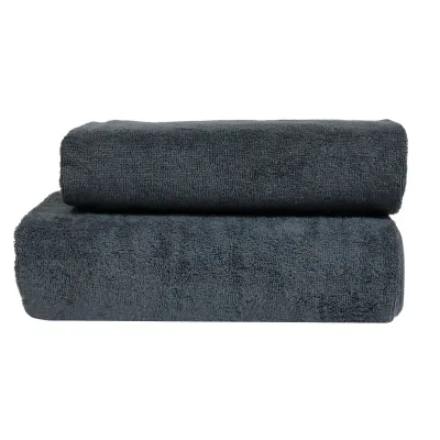 Махровое полотенце Parisa Flat Cotton темно-серое Parisa Home - 1