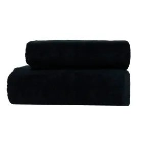 Махровое полотенце Parisa Flat Cotton черное Parisa Home - 1