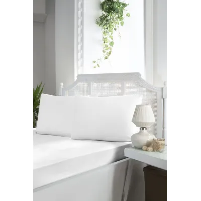 Простынь на резинке с наволочками First Choice Сатин White First Choice - 1