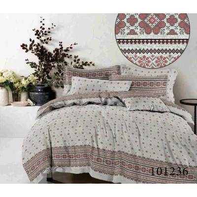 Постельное белье Selena Бязь люкс Вышиванка Grey 101236 Selena - 1