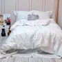 Постельное белье Meriset Сатин жаккард White Elegant Meriset - 1