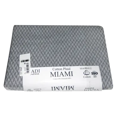 Плед бавовняний Vladi Miami LINDA білий-дим Vladi - 1