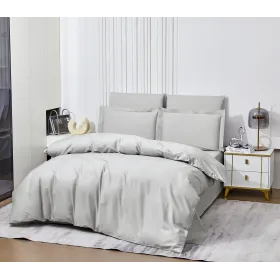 Постільна білизна однотонна сатин Word of Dream Mist Grey Word of Dream - 1