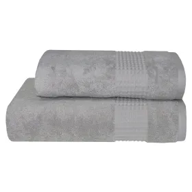 Махровий рушник Parisa Terry Waffle світло-сірий Parisa Home - 1